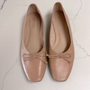 Schutz Arissa Ballet Flat EUC size 8.5B Tan/Nude